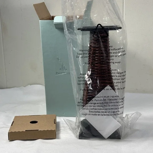 PartyLite‎ Island Escape Pillar Candle Holder New in Box Tropical Coastal Decor - Picture 7 of 11
